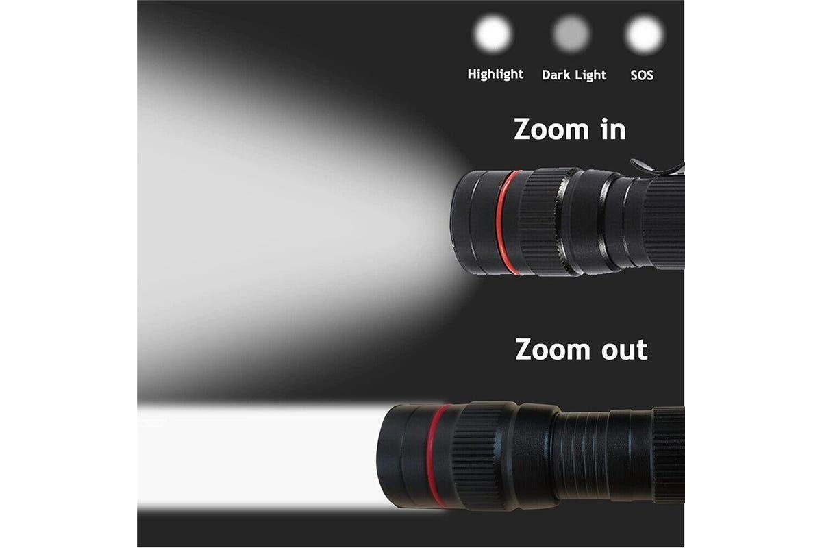 Super Bright Zoomable Torch Led Flashlight USB Rechargeable Tactical light