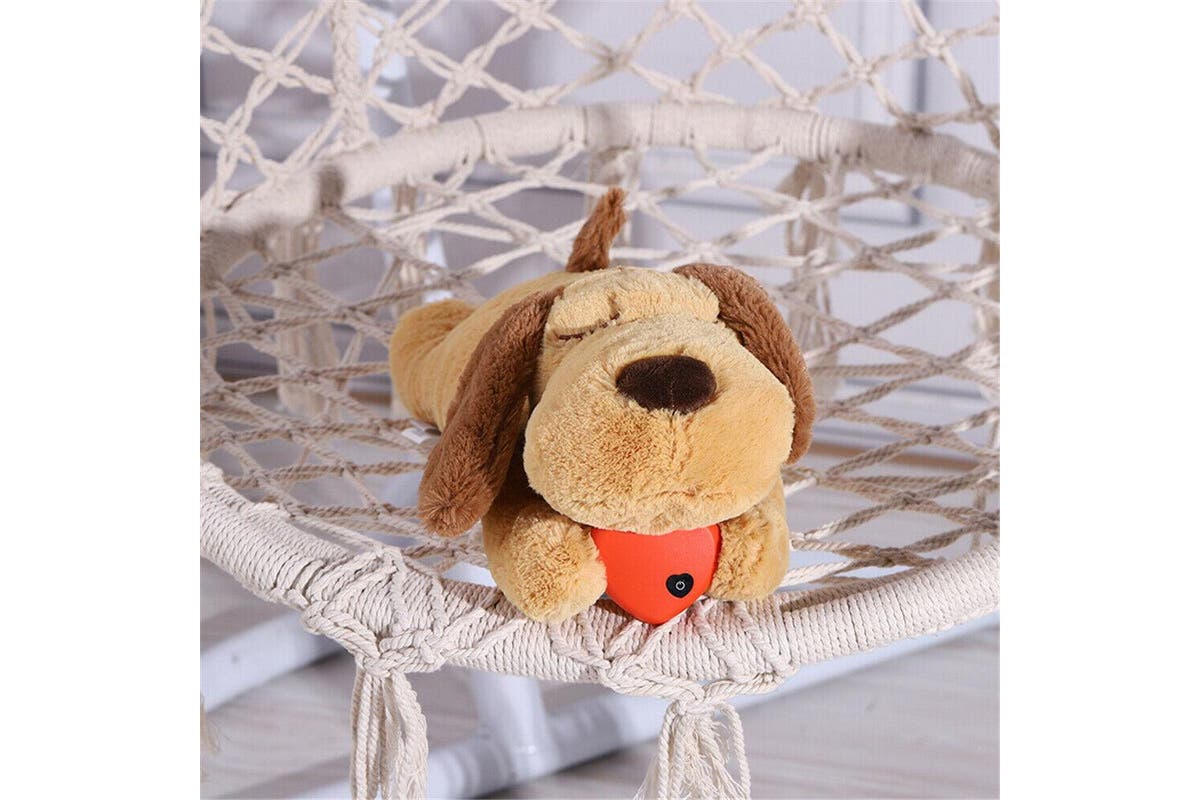 Puppy Cat Toy Heartbeat Soft Plush Sleeping Buddy Pet Dog Anxiety Behavioral Aid