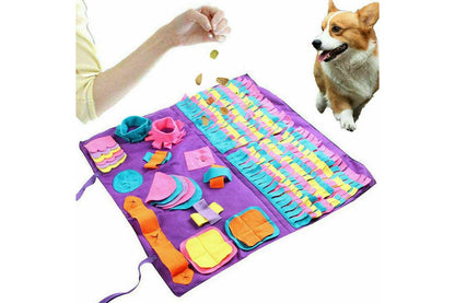 Dog Pet Nose Training Sniffing Pad Toys Blanket Game Feeding Cushion Snuffle Mat