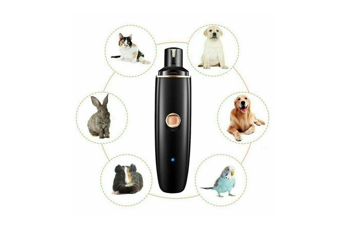 Electric Dog Toe Nail File Grinder Clippers Pet Cat Claw Grooming Trimmer Tools