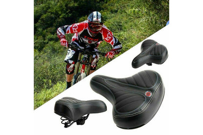 Bicycle Saddle Bike Seat Wide Extra Comfort Soft Cushion Cover Padded Sporty Pad