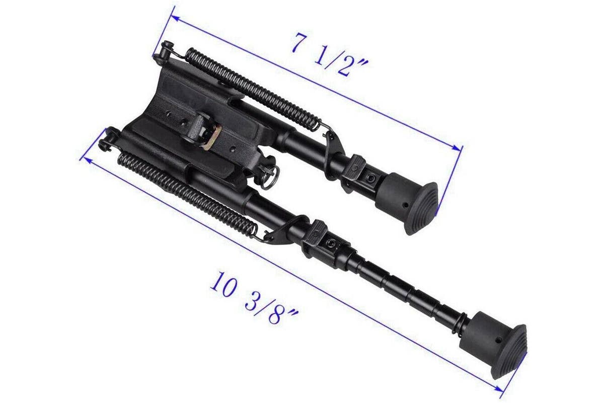 Adjustable Leg 6-9 Inch Height Sniper Hunting Rifle Bipod Sling Shooting Mount Stand