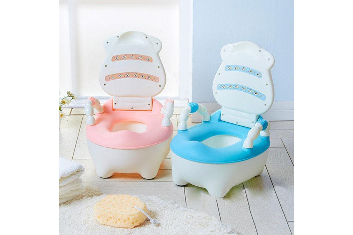 Safety Kids Baby Toddler Toilet Training Potty Trainer Cute Cartoon Seat Chair, Pink