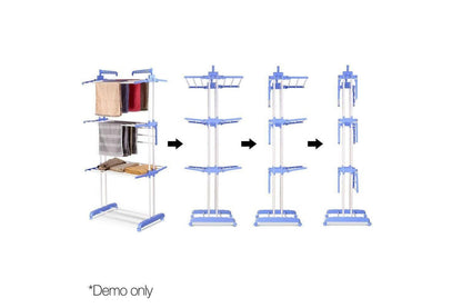 6 Tiers Clothes Airer Indoor Laundry Drying Rack Horse Garment Hanger Foldable