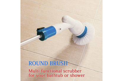 Turbo Spin Scrub Mop Bath Cleaning Brush High Floor Scrubber Hurricane Home with 3 Brushes