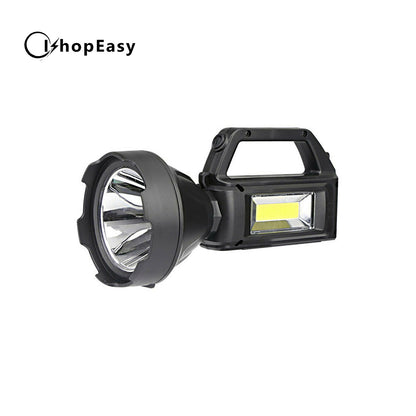 Solar LED Searchlight USB Rechargeable Spotlight Flashlight Torch Power Bank