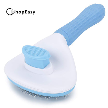 Self Cleaning Slicker Brush, Dog Cat Bunny Pet Grooming Shedding