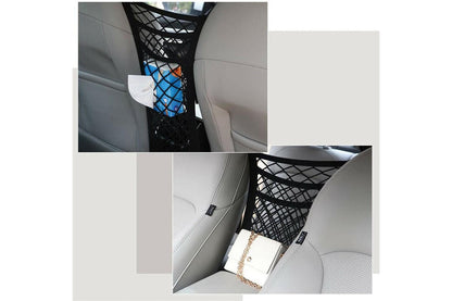 Elastic Mesh Net Bag Between Car Seat Organizer Storage Holder Rear Cargo Pocket