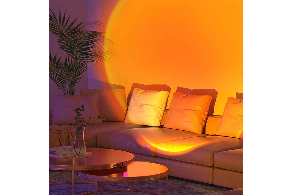 16Colors Rainbow Sunset Projection Lamp LED Modern Romantic Remote Control Light