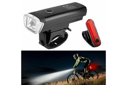 Waterproof Rechargeable LED Bike Bicycle Light USB Cycle Front Back Headlight