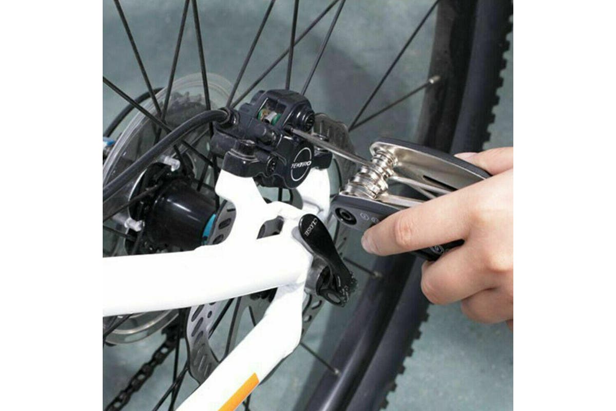 16PCS Bike Repair Multi Tool Mountain Bicycle Puncture Saddle Bag Tyre Patches