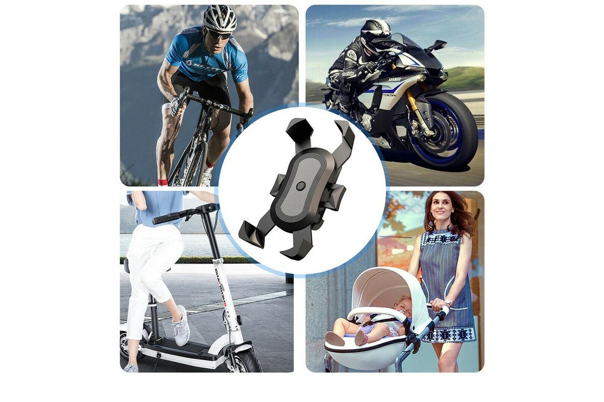 Bike Phone Holder Handlebar Mount 360? Rotation for Motorcycle Bicycle MTB Pram