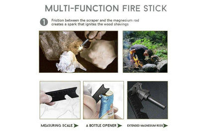 18Pcs Emergency Survival Equipment Kit Outdoor Tactical Hiking Camping SOS Tool