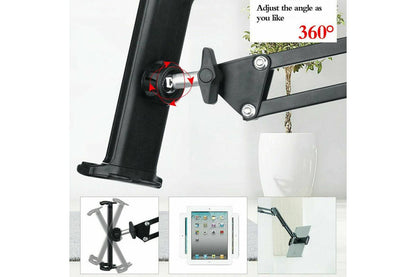 Adjustable Hands Free Floor Stand Holder For Tablet Smart Phone up to 12.9 inch Compatible with Ipad