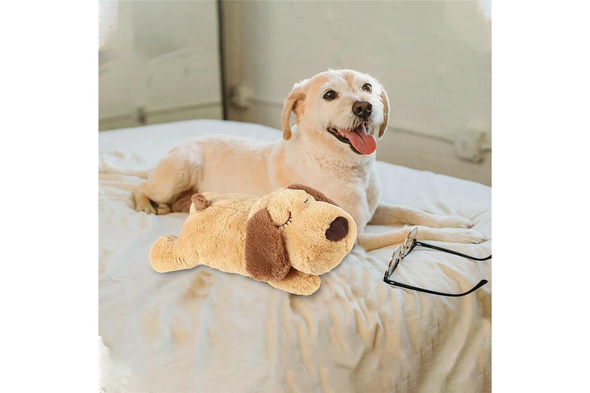 Puppy Cat Toy Heartbeat Soft Plush Sleeping Buddy Pet Dog Anxiety Behavioral Aid