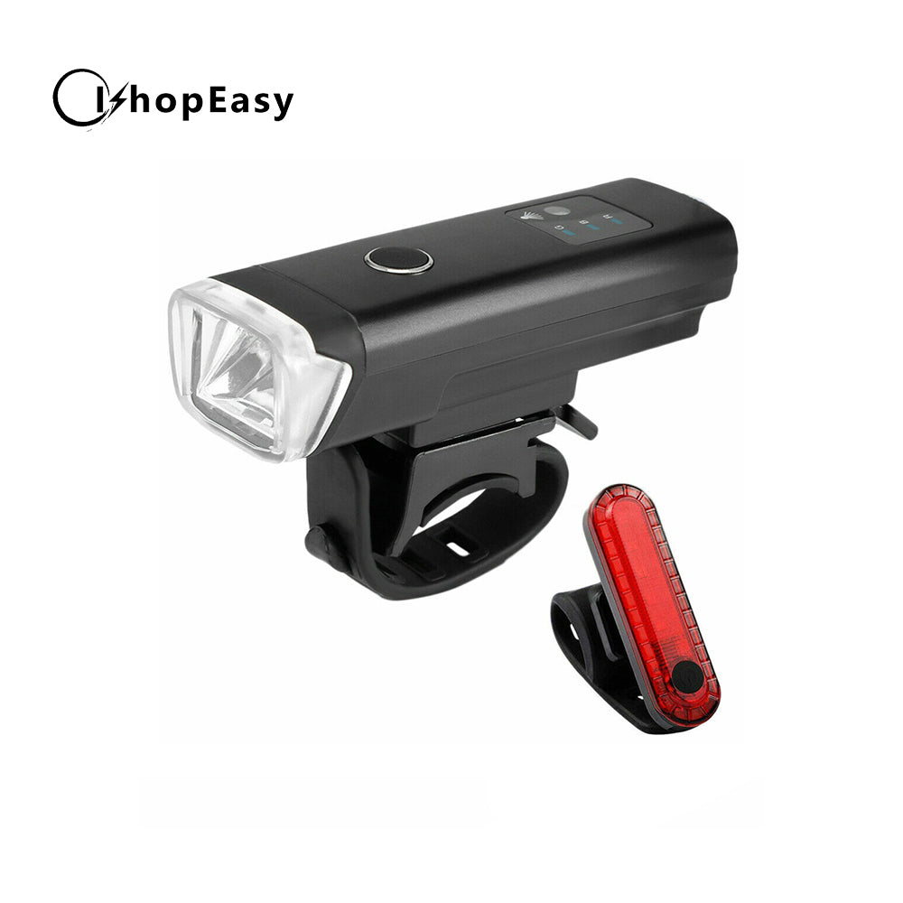 Waterproof Rechargeable LED Bike Bicycle Light USB Cycle Front Back Headlight