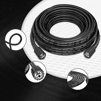 Ishopeasy 15M High Pressure Washer Hose 14mm Connect Water Cleaner Clean Replacement Pipe