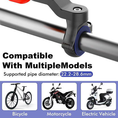 Lock Bicycle Bike Phone Front Holder Twist Mount Bicycle Motorcycle Cycling Blue