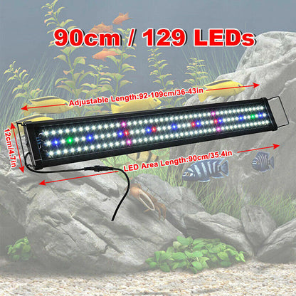 Ishopeasy 90cm Aquarium LED Light Lighting Full Spectrum Aqua Plant Fish Tank Lamp