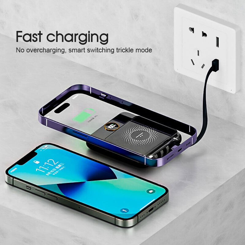 Ishopeasy 10000mAh 4 USB Backup External Battery Power Bank Fast Charger For Cell Phone