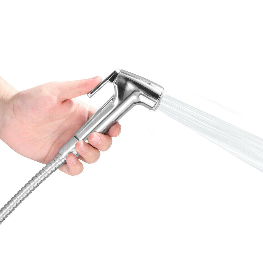 Stainless Steel Handheld Douche Bidet Toilet Spray Shower Shattaf Spray Head and Hose