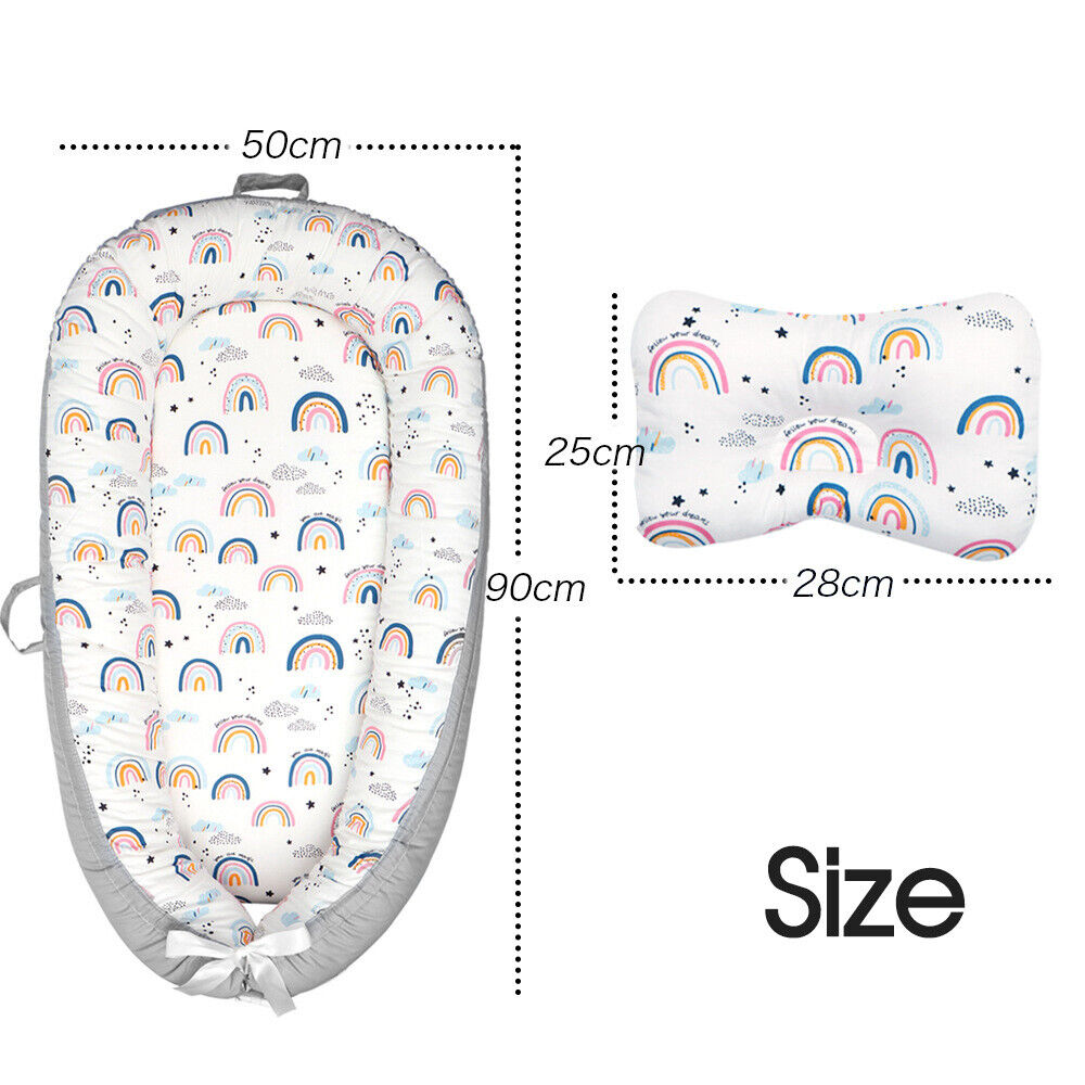 Baby Nest Bed Lounger Sleeping Portable Pillow Newborn Bassinet Crib Cot