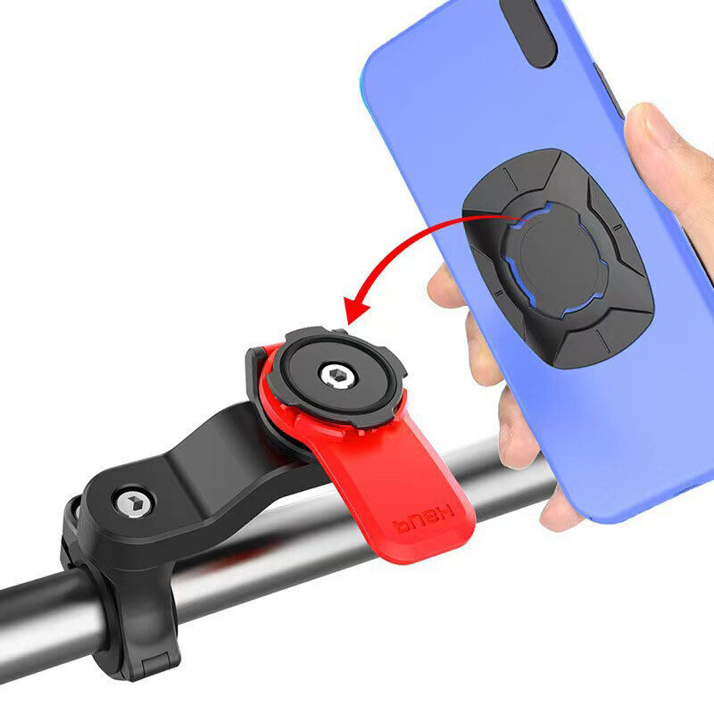 Lock Bicycle Bike Phone Front Holder Twist Mount Bicycle Motorcycle Cycling Red