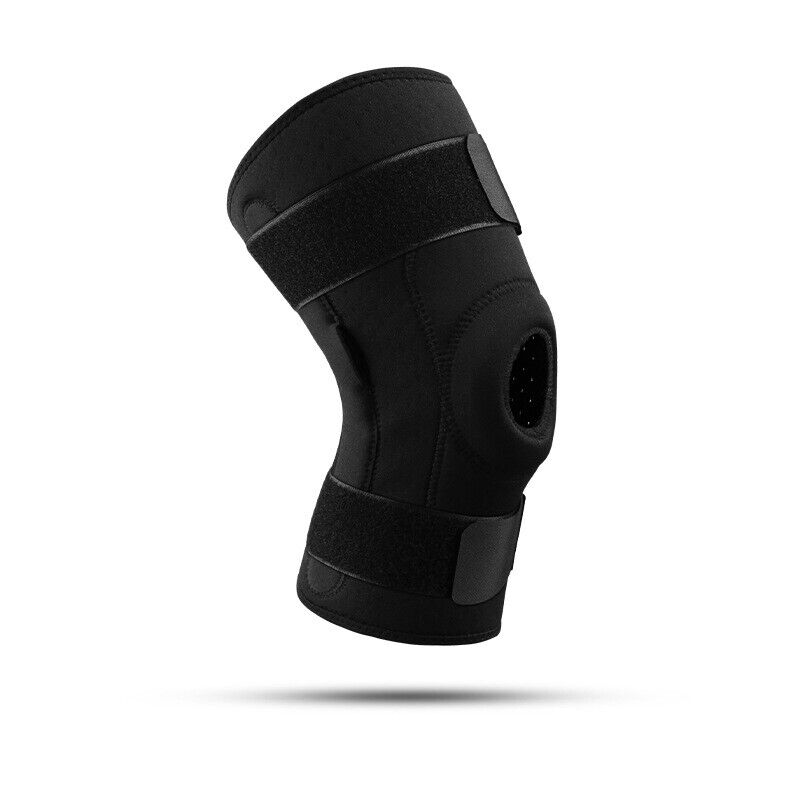 Hinged Knee Brace Adjustable Open Patella Support Swollen Tendon Ligament ACL M