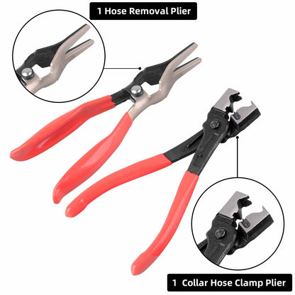 Ishopeasy 9pc Hose Clamp Clip Plier Kit Set Swivel Jaw Flat Angled BandAutomotive Tool Kit