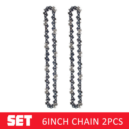 Ishopeasy 2pcs 6" Chainsaw Chains for 6 inch Mini Cordless Electric Chain Saw Wood Cutter