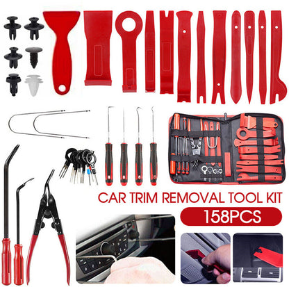 Ishopeasy 158xCar Trim Removal Tool Auto Hand Tools Pry Bar Dash Panel Door Interior Kits