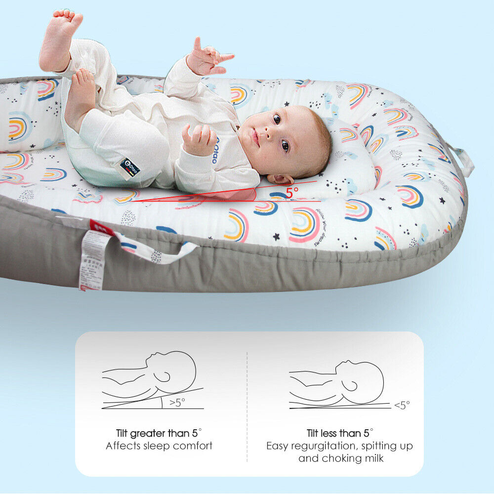 Baby Nest Bed Lounger Sleeping Portable Pillow Newborn Bassinet Crib Cot