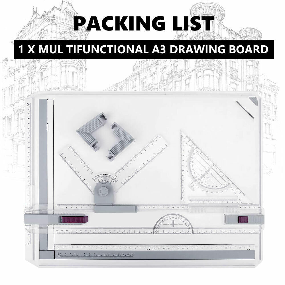 PRO A3 Drawing Board Table with Parallel Motion and Adjustable Angle Drafting