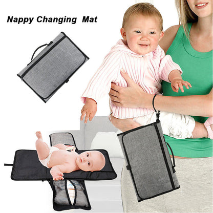 Portable Changing Mat Pad Baby Infant Nappy Diaper Cover Foldable Change Clutch