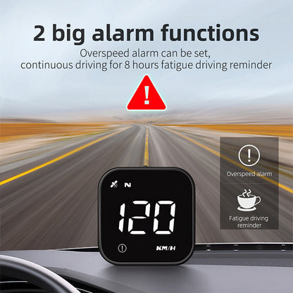 Ishopeasy Universal Digital GPS Speedometer Car HUD Head Up Display MPH/KM Overspeed Alarm