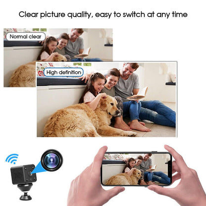 Ishopeasy 4K HD Mini WiFi Wireless IP Hidden Spy Camera Cam Network Monitor Night Vision