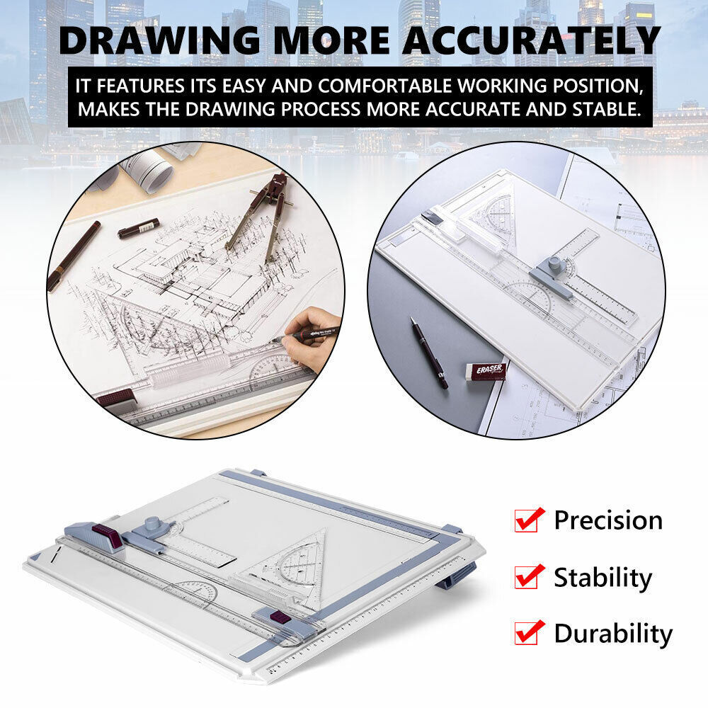 PRO A3 Drawing Board Table with Parallel Motion and Adjustable Angle Drafting