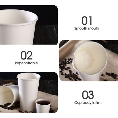 Disposable Coffee Cups 16oz Bulk Takeaway Paper Triple Wall Take Away