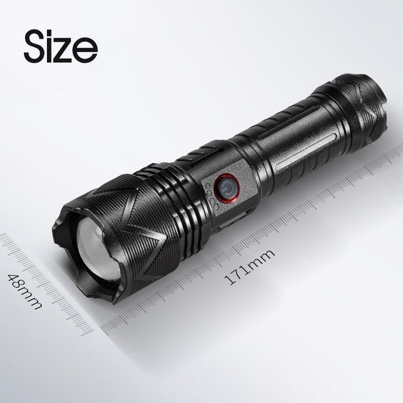 120000LM CREE P90 LED Tactical Flashlight USB Rechargeable Camping