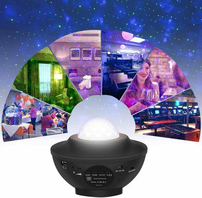 LED Galaxy Starry Night Light Projector Ocean Star Sky Party Kids Baby Room Lamp