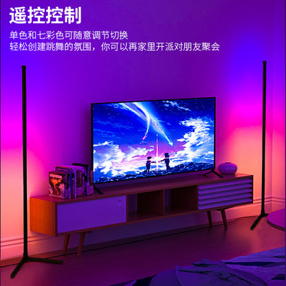 156CM RGB Floor Corner Lamp Light Stand bluetooth+Remote Control LED Streaming