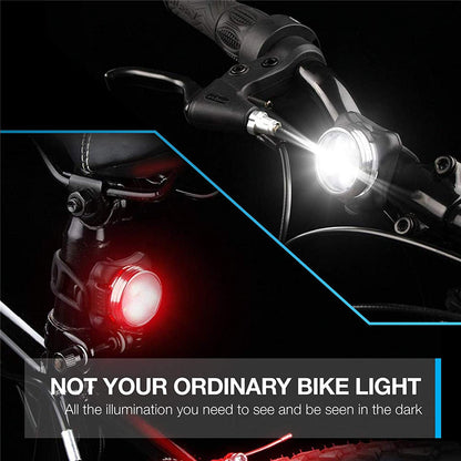 Waterproof Bicycle Bike Front Rear Tail Light Lamp USB Rechargeable Headlight AU