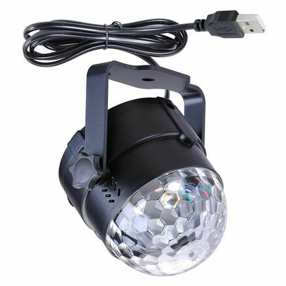 USB RGB LED Disco Ball DJ Party Light Effect Strobe Remote Auto Sound Activated