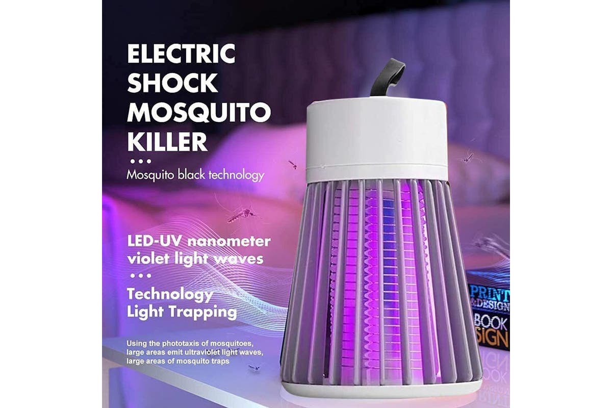 Electric Mosquito Killer Lamp Insect Catcher Fly Bug Zapper Trap LED UV Mozzie