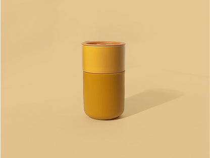 Ceramic Thermal Mug with Silicone Outer Sleeve