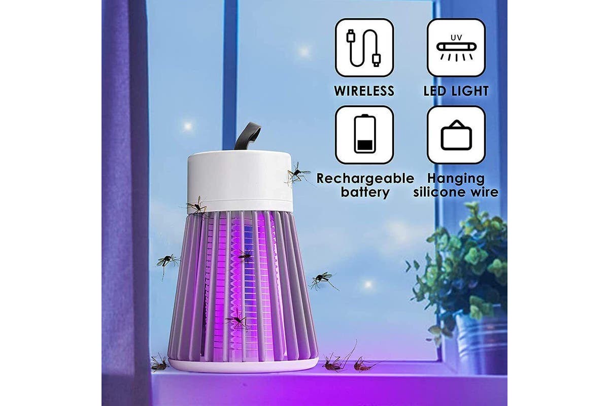 Electric Mosquito Killer Lamp Insect Catcher Fly Bug Zapper Trap LED UV Mozzie