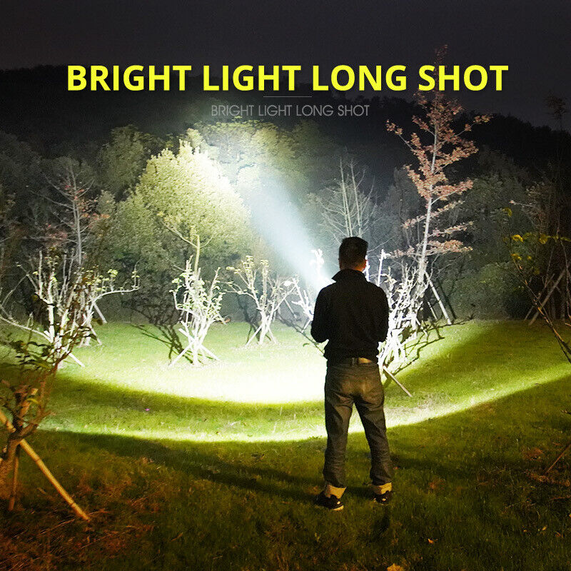 120000LM CREE L2 LED Tactical Rechargeable Flashlight USB Camping Hunting Torch