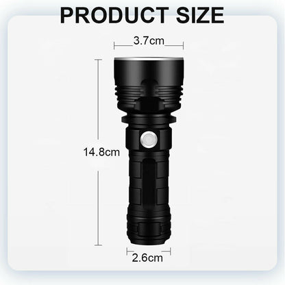 120000LM CREE L2 LED Tactical Rechargeable Flashlight USB Camping Hunting Torch