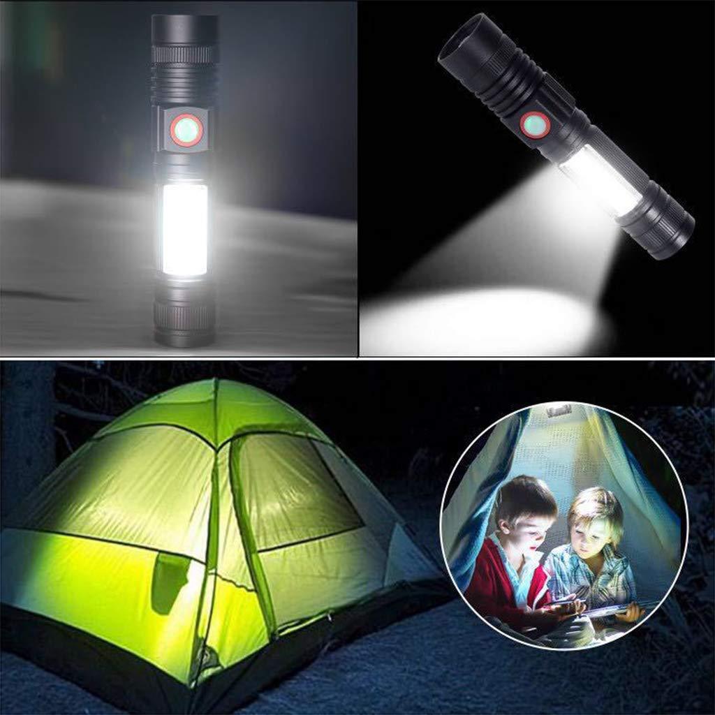 2x Super Bright Tactical Flashlight Rechargeable COB Torch Light Magnetic Light