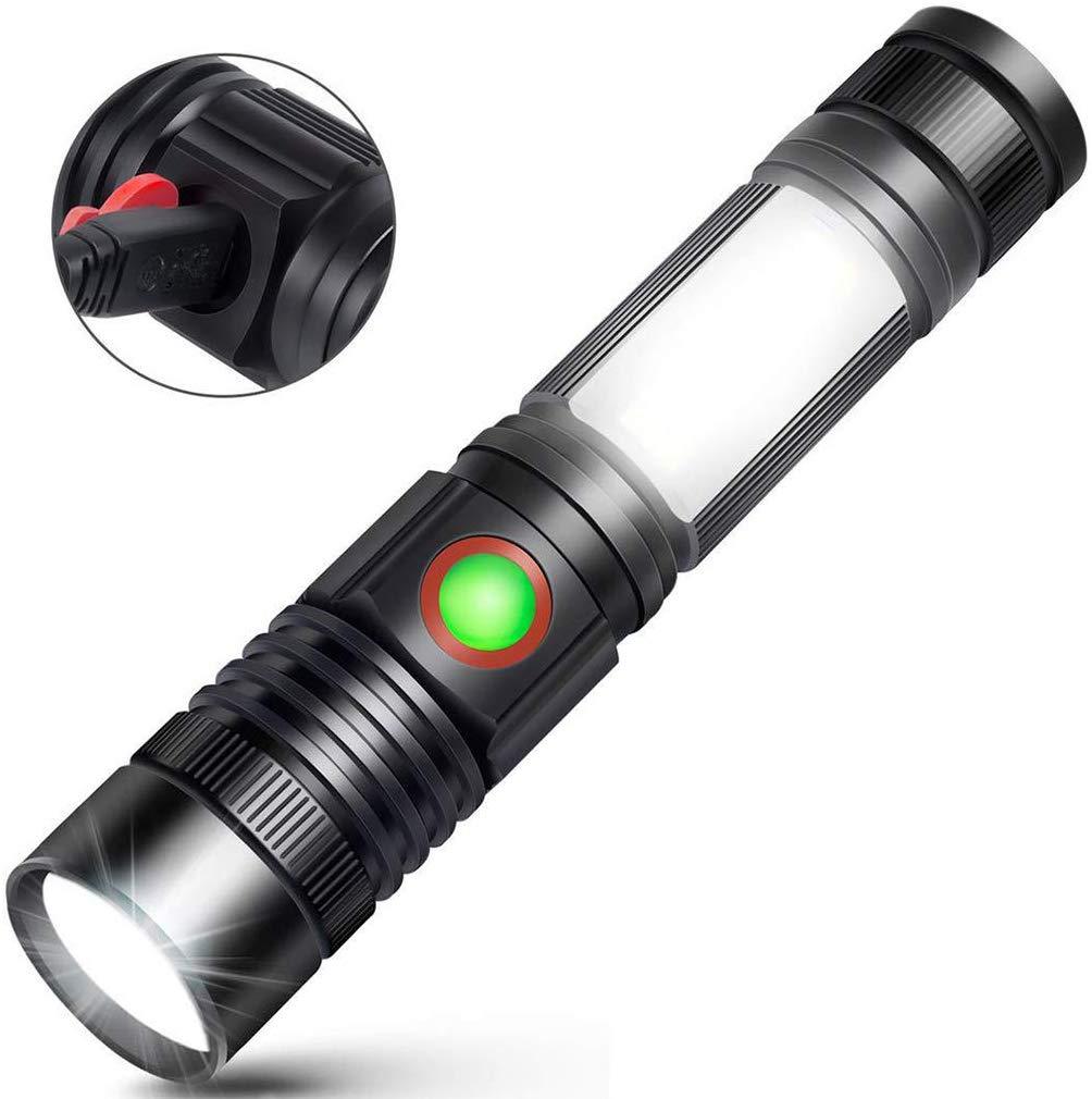 2x Super Bright Tactical Flashlight Rechargeable COB Torch Light Magnetic Light